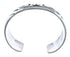 Native American Genuine Sterling Silver Overlay Cuff Bracelet AX121834